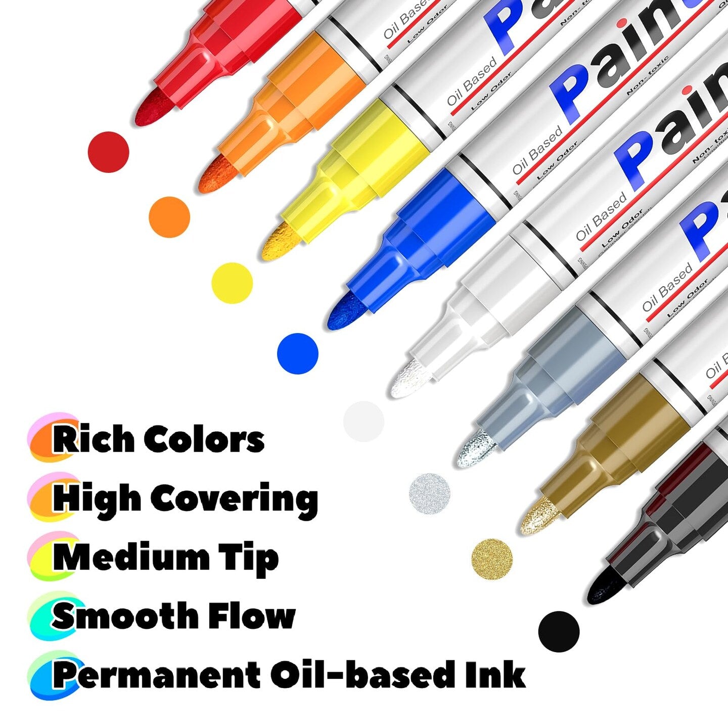 TOYO Oil Paint Marker - Multi Surface Waterproof Paint Marker