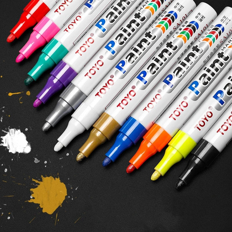 TOYO Oil Paint Marker - Multi Surface Waterproof Paint Marker