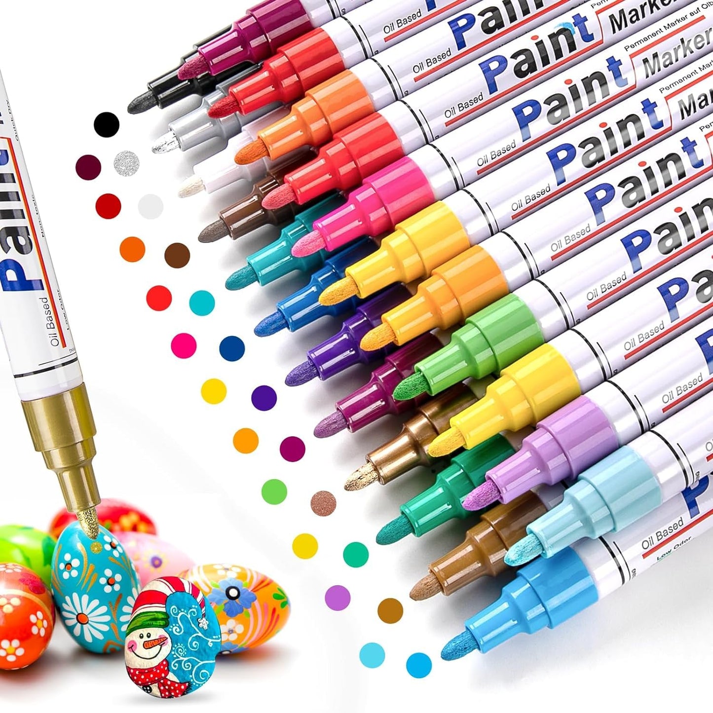 TOYO Oil Paint Marker - Multi Surface Waterproof Paint Marker