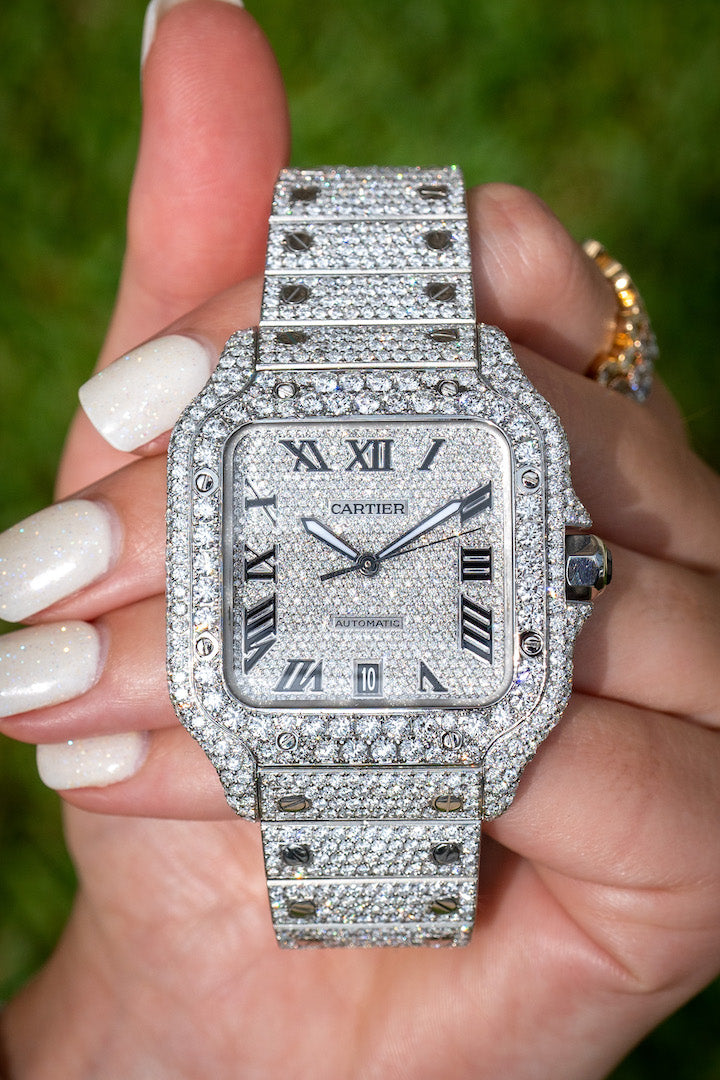 Cartier Santos Diamond Watch for man