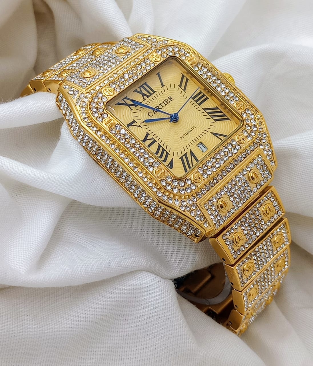 Cartier Santos Diamond Watch for man