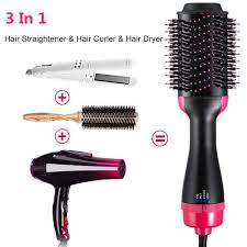 3 in 1 Hair Straightener Brush