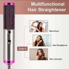 3 in 1 Hair Straightener Brush