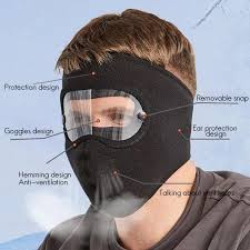 Breathable Stylish Winter Mask With Anti-Fog Googles