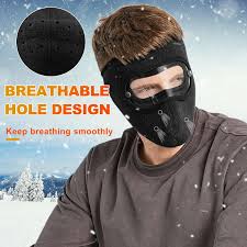 Breathable Stylish Winter Mask With Anti-Fog Googles